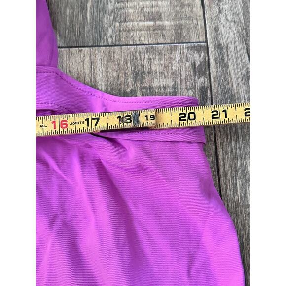 Everlane Women's Purple Japanese GoWeave Picnic Button Down Dress Size 16 - Picture 9 of 10